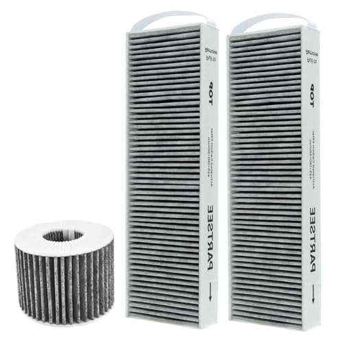 HUAREW Lot de 2 Filtres à Charbon Actif Compatible avec Bora Pure PUAKF, pour plaque de cuisson Bora X Pure, S Pure, PURU ou PUXU, avec Circulation D'air