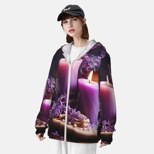 Chaqueta con protección solar UPF 50+ manga larga y capucha miniatura 4