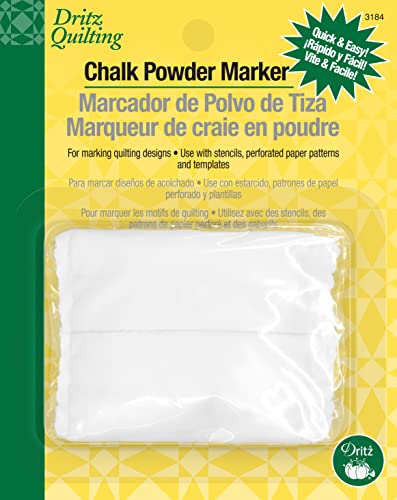 Dritz Quilting Chalk Powder Marker Kreidepulver, Weiß Cover