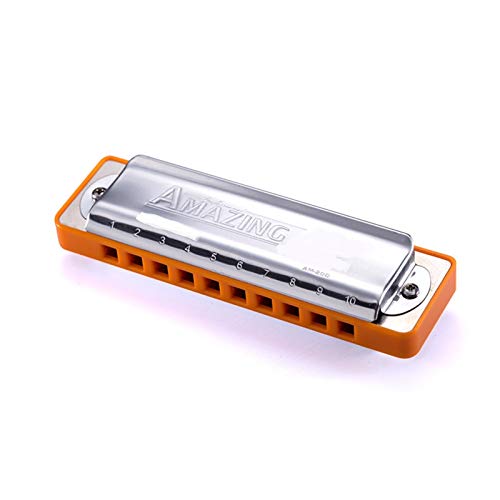 KIRANDIE 10 Trous Blues Harpe Diatonic Harp Harmonica C/D/E/F/g/A/BB Instrument de Musique d’orgue Embout for débutant… - Les Beatles, Paul McCartney, John Lennon, RIngo Starr, George Harrison KIRANDIE 10 Trous Blues Harpe Diatonic Harp Harmonica C/D/E/F/g/A/BB Instrument de Musique d'orgue Embout for débutant… – Image 3