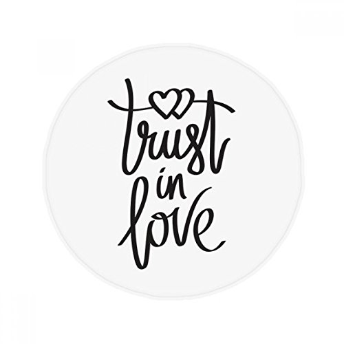 Tapis La Confiance in Love message romantique multicolore 60X60Cm