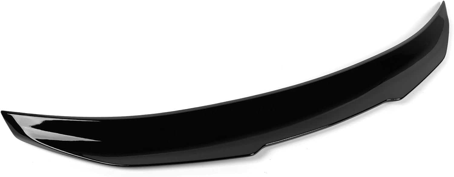 Rear Spoiler Fit for 2014-2024 Infiniti Q50/ Q50S/ 2.0t/ 3.0t/ Luxe/Premium 4-Door Sedan, PSM Style Duckbill Tail Trunk Lip Wing Sporty Appearance Glossy Black