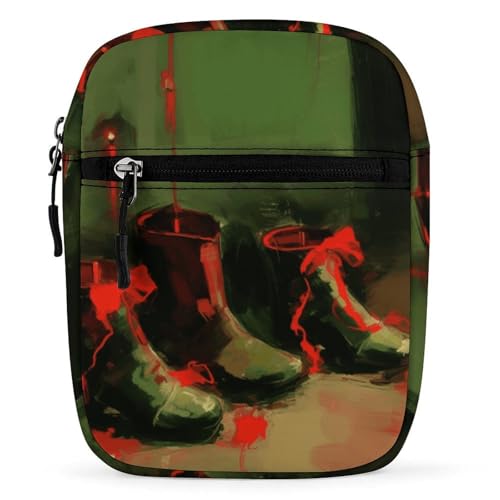 Satchel Tote Bag Messenger Bag Shoe Painting Printed Mini Sling Bag Purse Suitable for Work Travel