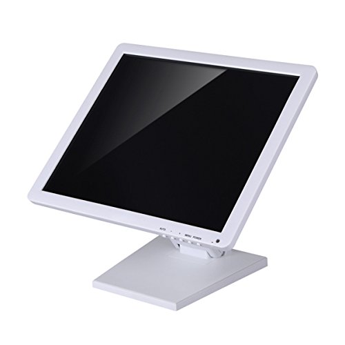 Image of WEARSON Single Adjustable LCD Monitor Stand Mount Folding VESA Monitor Desk Stand with VESA Hole 75x75mm 100x100mm (White)