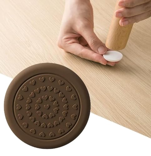 Image of MaruHub 8Pcs Non Slip Furniture Pads for Hardwood Floors - Furniture Leg Protectors for Chair, Table, Sofa - Self Adhesive Silicone Pads to Prevent Floor Scratches & Reduce Noise (3cm) Round