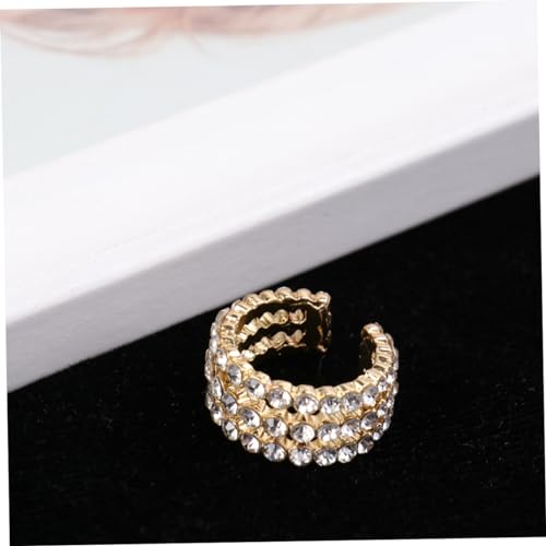 Boucles d'oreilles manchette cartilage strass cristal clip blanc oreille