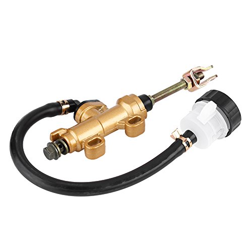 Universal Bremspumpe Hinten Für Motorrad – Hydraulikpumpe Aus Aluminium, Gold/Schwarz