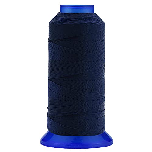 Hilo de poliéster Selric Tex 210 para costura 500 yardas azul marino miniatura 1