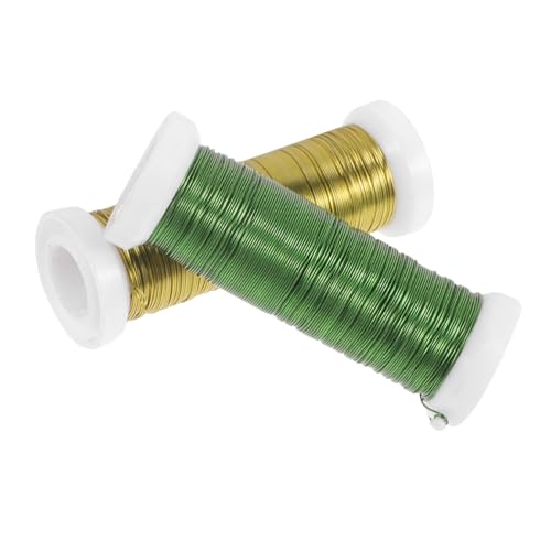 Veemoon Crafts Flower Wires Rolls of Floral Iron Wires for DIY Flower Arrangements Wedding Centerpieces