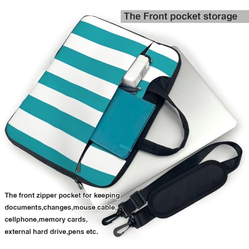 Maletín para portátil azul y blanco 13 pulgadas impermeable miniatura 5