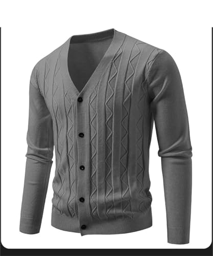 Men's Cardigan Sweaters Long Sleeve Slim Fit Casual Solid Color Knitted Cardigans Sweater3