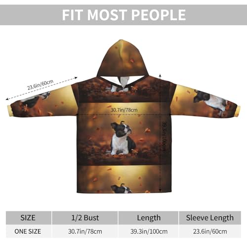 Sweat à capuche flanelle Boston Terrier finitions premium - 6