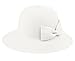 Womens UPF50 Foldable Summer Sun Beach Straw Hats (White)
