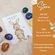 magischer Glücksstein Ostern • Ostergeschenk Osterkorb Tischdeko Geschenk Ostern • Glücksbringer Kinder Erwachsene • Geschenkidee Karte • Glücksbringer Stein zu Ostern (Magic Stone - knallig/weiß)
