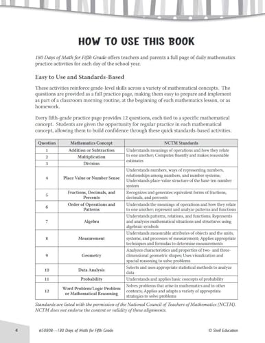 Shell Education 24594 180 Days: Includes Reading 2Nd Edition, Writing, And Math For 5Th Grade Practice Workbook thumb #6