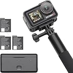 dji Osmo Action 5 Pro Pack Aventura: cámara Deport...: Captura paisajes urbanos nocturnos - La cámara de acción Osmo DJI Action 5 Pro cuenta con un nuevo sensor de 1/1.3" para capturar imágenes increíbles con poca luz. Es perfecta para aventuras nocturnas en bicicleta en entornos oscuros. Seguimiento de ...
