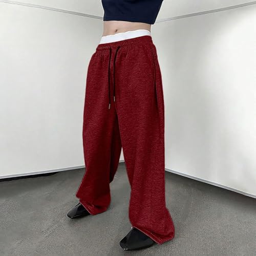 Baggy Sweatpants Men Open Bottom Wide Leg Sweat Pants Loose Athletic Joggers with Pockets Y2k Trousers Streetwear4
