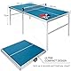 FCOUMY Faltbarer Tischtennistisch Indoor Ping Pong Tisch tragbarer Tischtennisplatte with Netz, Bälle, Schläger, blau 180 x90 x76 cm
