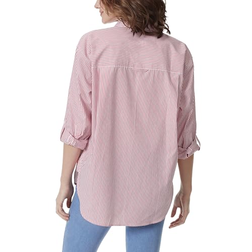 Image of Gloria Vanderbilt Women's Amanda Oversized Button Down Shirt with Roll-tab Sleeves