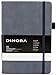 Dinora® Notizbuch A5 Hardcover - Kariert - PU Leder - 200 nummerierte Seiten - 100g Avery Papier - Blau