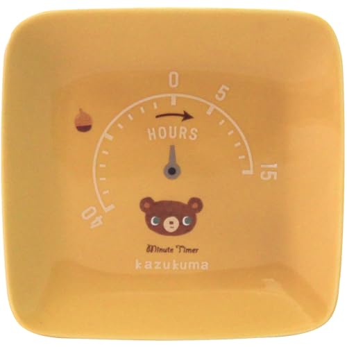 「 かずくま kazukuma 」 角皿 プレート 電子レンジ 食洗機対応 食器 雑貨 どんぐり マスタード 黄 約13×13cm 美濃焼 日本製 233012