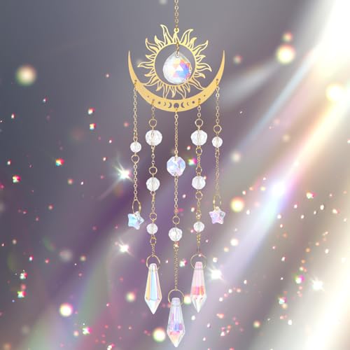 Sonnenfänger Kristall Fenster Dekorativer Kristall Windspiel Suncatcher Ornament Kristallkugeln für Fenster Auto Haus Garten Weihnachten Tag Party Hochzeit