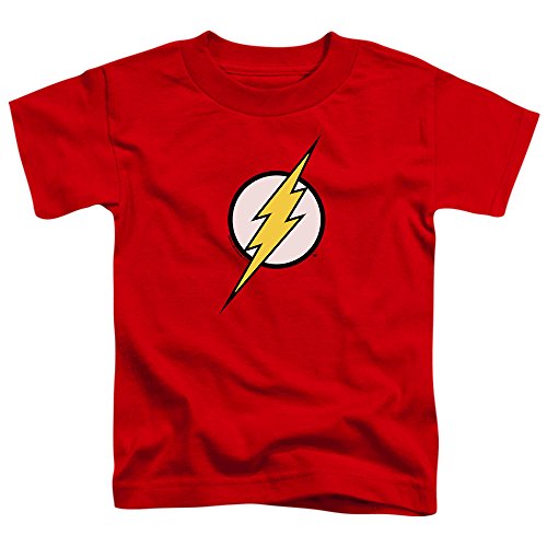 Popfunk - Youth Flash Lightning Bolt Logo T-Shirt for Boys & Stickers (Size 2T) Red