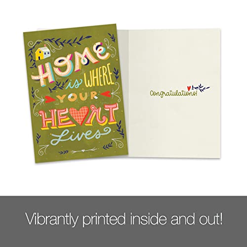 Tree-Free Greetings New Home Housewarming Greeting Card Eco Friendly Made In Usa 100% Recycled Paper 5"X7" Home Is Where (Go65251) #TOP1