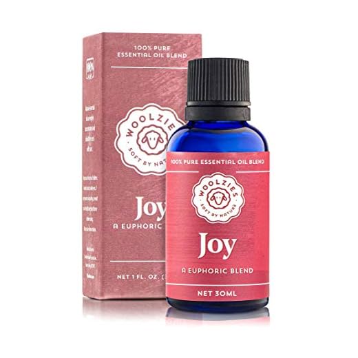 Woolzies 100% Pure Joy Essential oil Blend 1oz| Cold-pressed | Helps Be Positive Happy Relaxed Confident & Boost Mood | Natural Therapeutic Grade | For Diffusion Internal/Topical