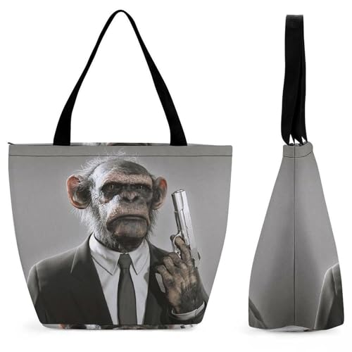 Sac à bandoulière orang-outan rigolo pour femme grand volume de rangement pratique voyage