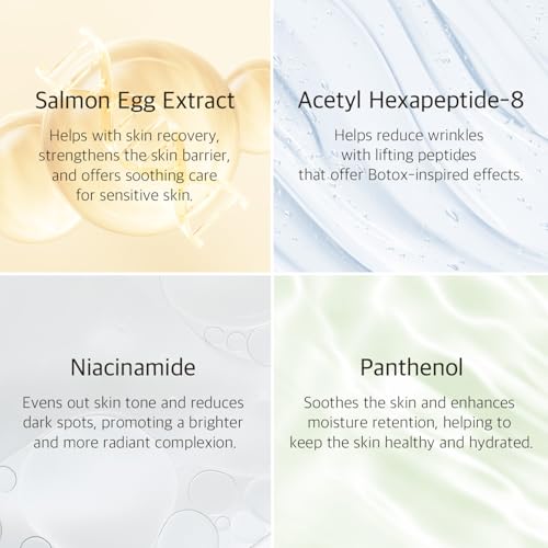 eyeNlip Salmon Peptide Eye Cream 1.18 fl oz - Daily Lightweight Cream with Niacinamide and Nutrition-Rich Complex for a Refreshed Under-Eye Look, Korean Skincare Routine - Image 6