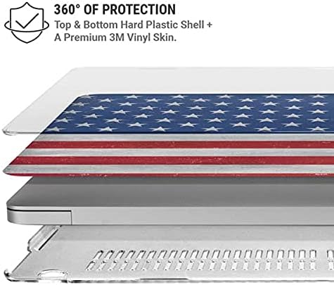 Skinit Case + Skin Compatible with MacBook Pro 16in (2019-20) Originally Designed American Flag Distressed Design