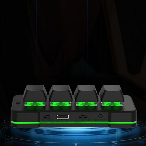 Teclado mecánico Yoidesu 4 keys con cable RGB USB miniatura 3