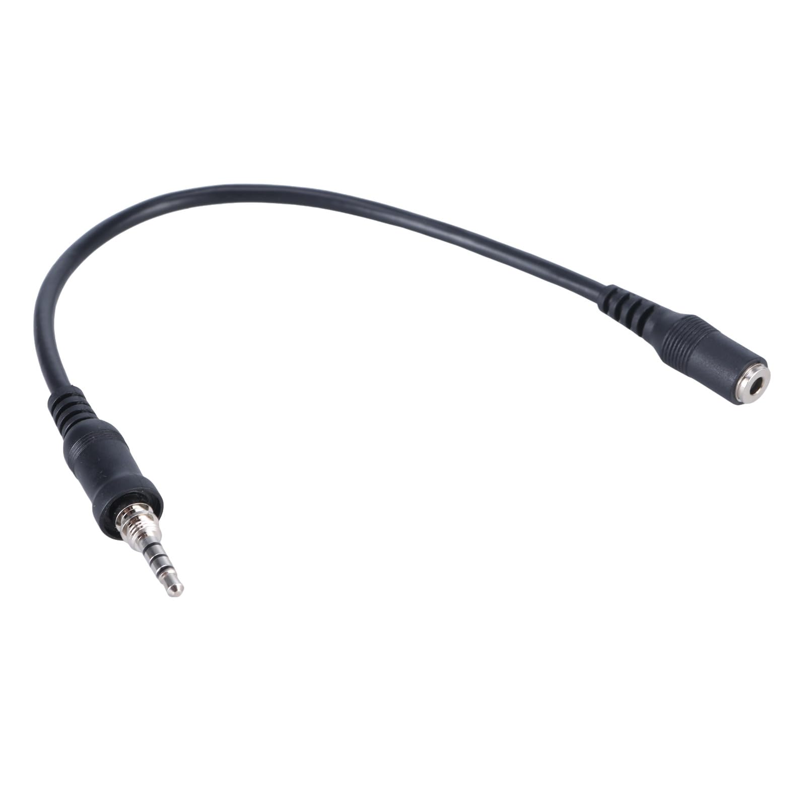 Shurhome Sound Transfer Cable 20cm Cable 3.5mm Female Plug Connector Portable Sound Cable for Handheld Radio Model