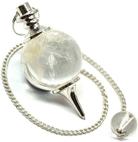 Clear Quartz Crystal Stone Ball Pendulum Dowsing Stone for Reiki Healing Clear Quartz Ball Pendulum with Chain Clear Quartz Ball Chain Dowser Pendulum for Crystal Healing 1 Ps (B0CR7MZJP6) Amazon Price History, Amazon Price Tracker