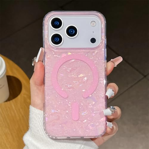 Coque arrière magnétique iPhone 12 Pro Max antichoc rose
