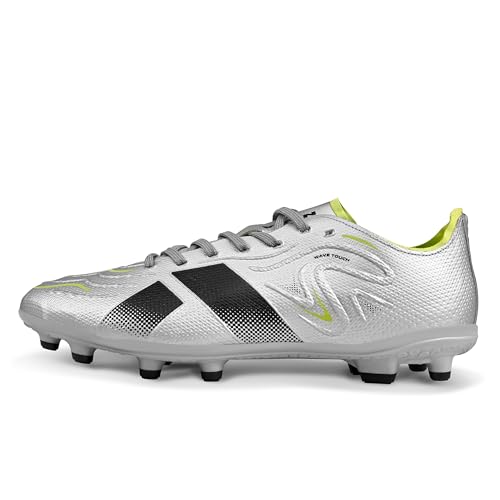 Image of Nivia Ashtang 3.0 Football Studs for Men, TPU Fusion with 3D Embossing Upper, Dual Color High Shear TPU Sole, Ideal for Firm Ground Grass