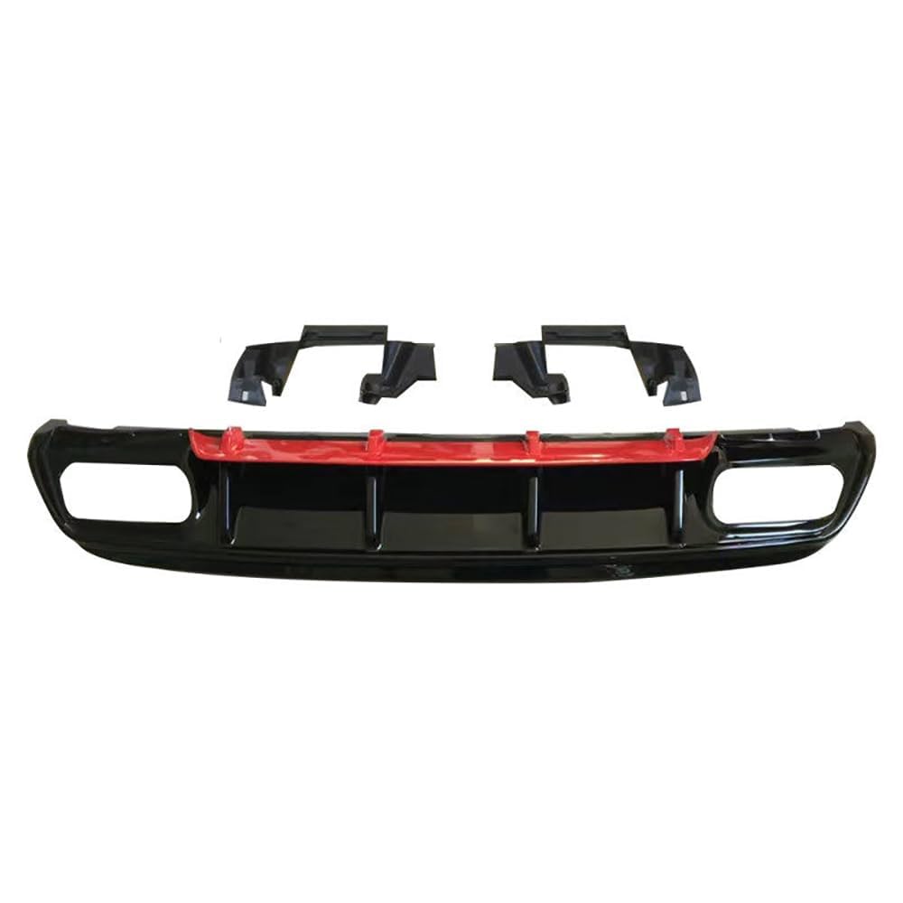LeLeD Difusor de Parachoques Trasero para Mercedes-Benz A-Class W176 A200 A180 A45 AMG 2013-2016 2017 2018,Labio de Parachoques Trasero,difusor de Labios