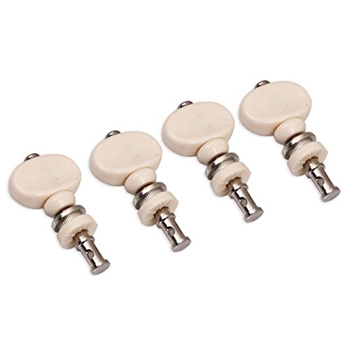 4 pièces Blanc cassé Guitare Ukulélé 4 cordes mécaniques d’accordage Machine Head Tuners - Les Beatles, Paul McCartney, John Lennon, RIngo Starr, George Harrison 4 pièces Blanc cassé Guitare Ukulélé 4 cordes mécaniques d'accordage Machine Head Tuners – Image 3