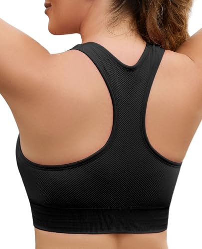 Front Zipper Sports Bras for Women Zip Up Closure Girls Workout Gym Running Yoga Bra3