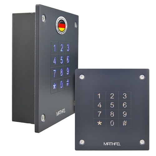 MATHFEL Elektronisches Türschloss mit Code aus Stahl, Unterputz - Ideal...