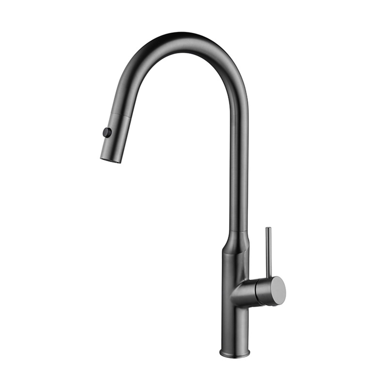 Stainless Steel Kitchen Mixer Tap with Pull Out Spray 360° Rotation Grey Color