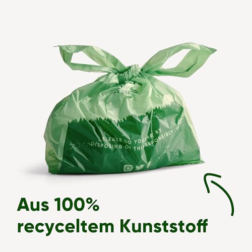 Beco Starke und große Kotbeutel – 270 lose verpackt mit Griffen zum Binden – Boxspender – Minzduft Hundekotbeutel