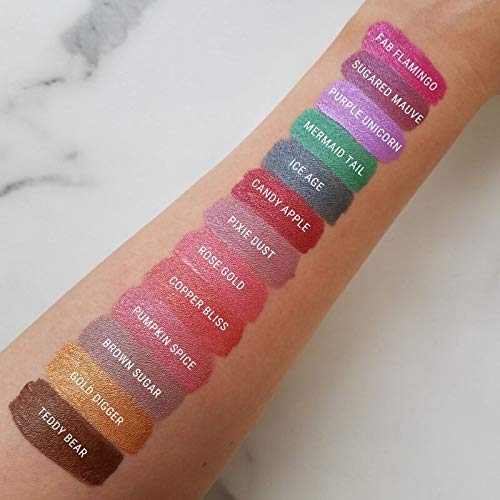 Aromi Metallic Matte Liquid Lipstick | Shimmery Finish, Vegan, Cruelty-Free, Long-Lasting, (Candy Apple) #TOP5