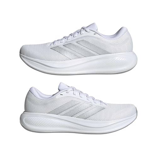 Adidas Unisex - Adulto Response Runner 2 Running Shoes, Ftwr White/Silver Met./Halo Silver, 40 2/3 Eu - 6