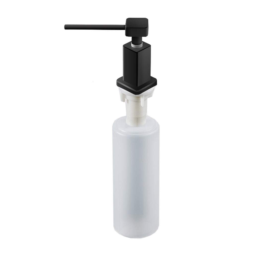 Dozownik mydła w kuchni, mosiężny blat, pompa dozująca balsam do naczyń w płynie 250 ML / 8.4 uncji Butelka na mydło Wbudowana ręczna pompa do zlewozmywaka Dozowniki mydła