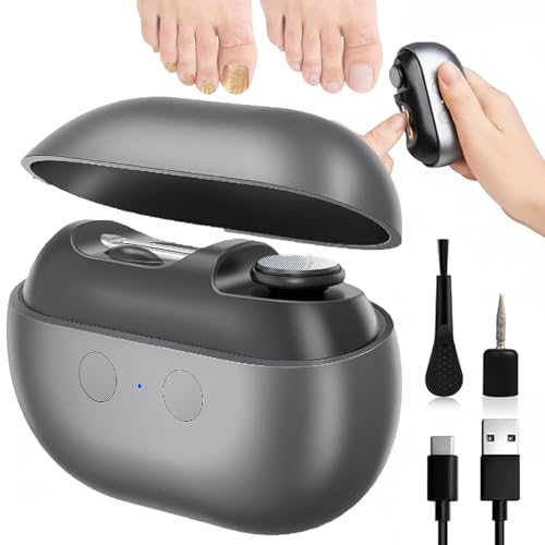 Coupe-ongles intelligent rechargeable avec lumière LED et réservoir intégré