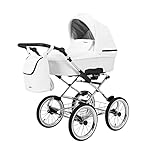 KUNERT Kinderwagen ROMANTIC retro Sportwagen Babywagen Autositz Babyschale Komplettset Kinder Wagen Set 2 in 1
