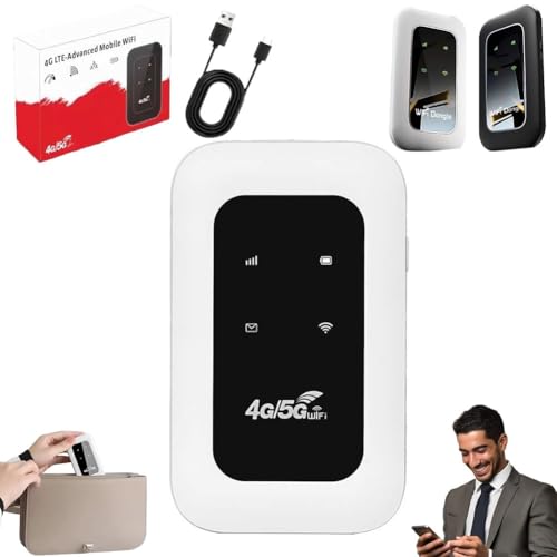 All-Network Portable WiFi Travel Router (White)