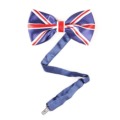 Seidige Satin-Fliege mit Union-Jack-Flagge, verstellbare seidige Satin-Fliege für Königin Elizabeth Platinum Jubiläum 70 Jahre Kleid Dekorationen Cover
